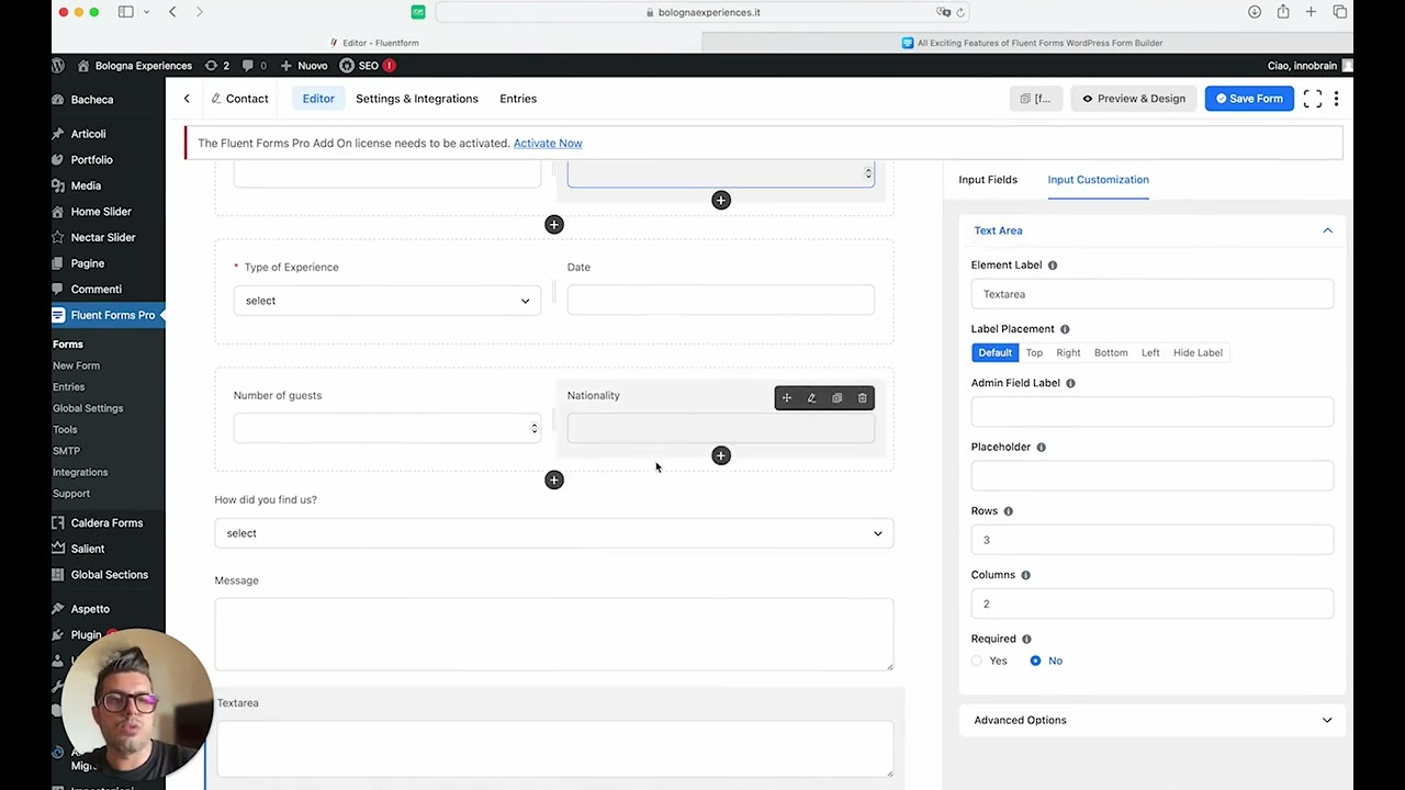 Guida Completa a FluentForm per WordPress: Configurazione e Funzionalità